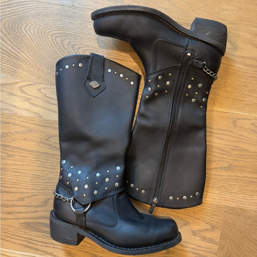 Harley Davidson women’s leather boots size 8.5